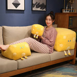 Cheddar Chonk - The Cheese Cube Plush with Legs! - Hops and Pops - Cute - Plushies - Kawaii - Stuffed Animals
