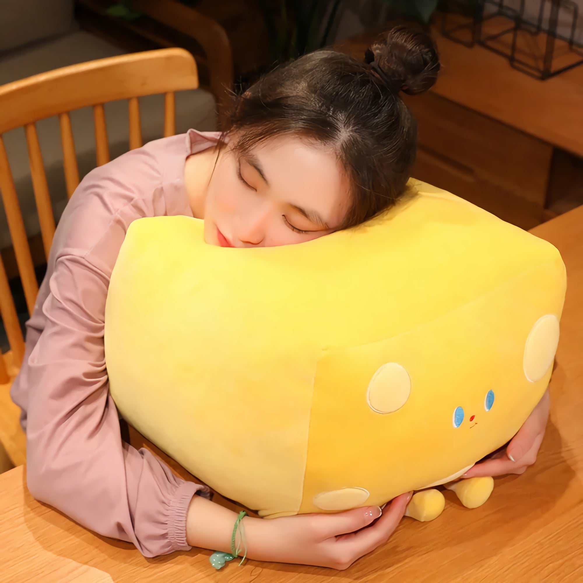 Cheddar Chonk - The Cheese Cube Plush with Legs! - Hops and Pops - Cute - Plushies - Kawaii - Stuffed Animals
