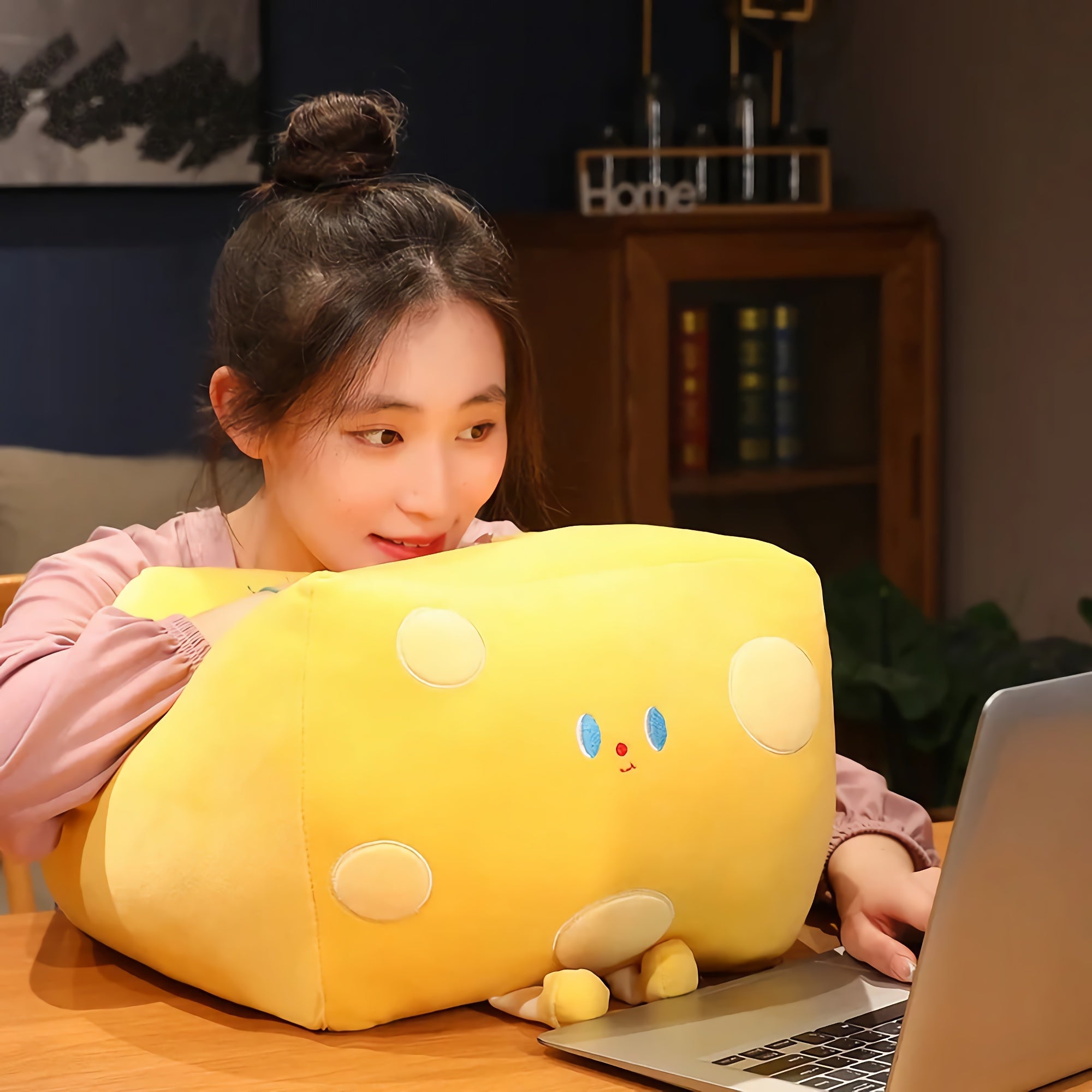 Cheddar Chonk - The Cheese Cube Plush with Legs! - Hops and Pops - Cute - Plushies - Kawaii - Shape: Square