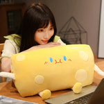 Cheddar Chonks - Kawaii Cheese Slice Plushies - Hops and Pops - Cute - Plushies - Kawaii - Stuffed Animals