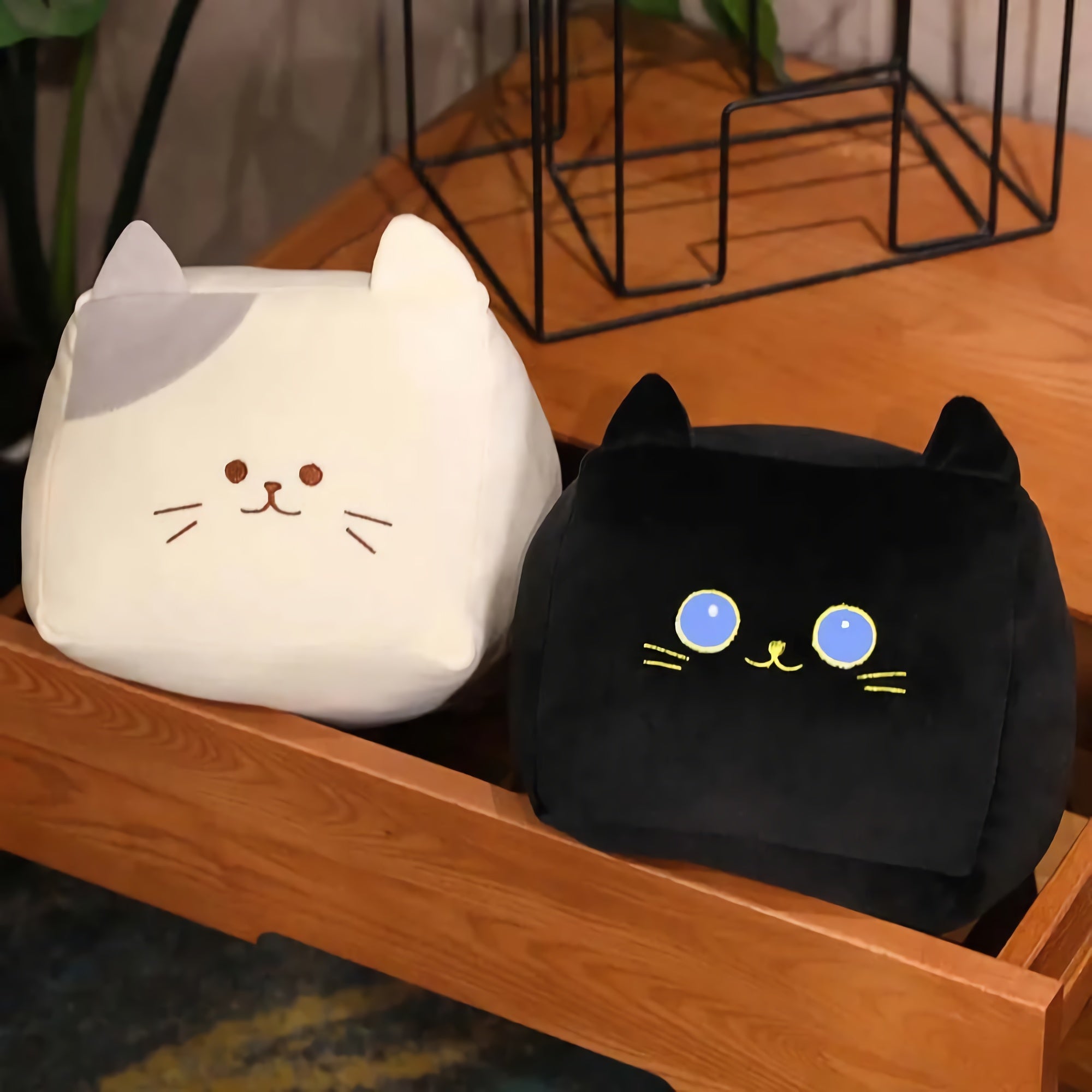 Chonk Cube Cats - Squishy Square Plush Pillows - Hops and Pops - Cute - Plushies - Kawaii - Cat Plush - Stuffed Animals