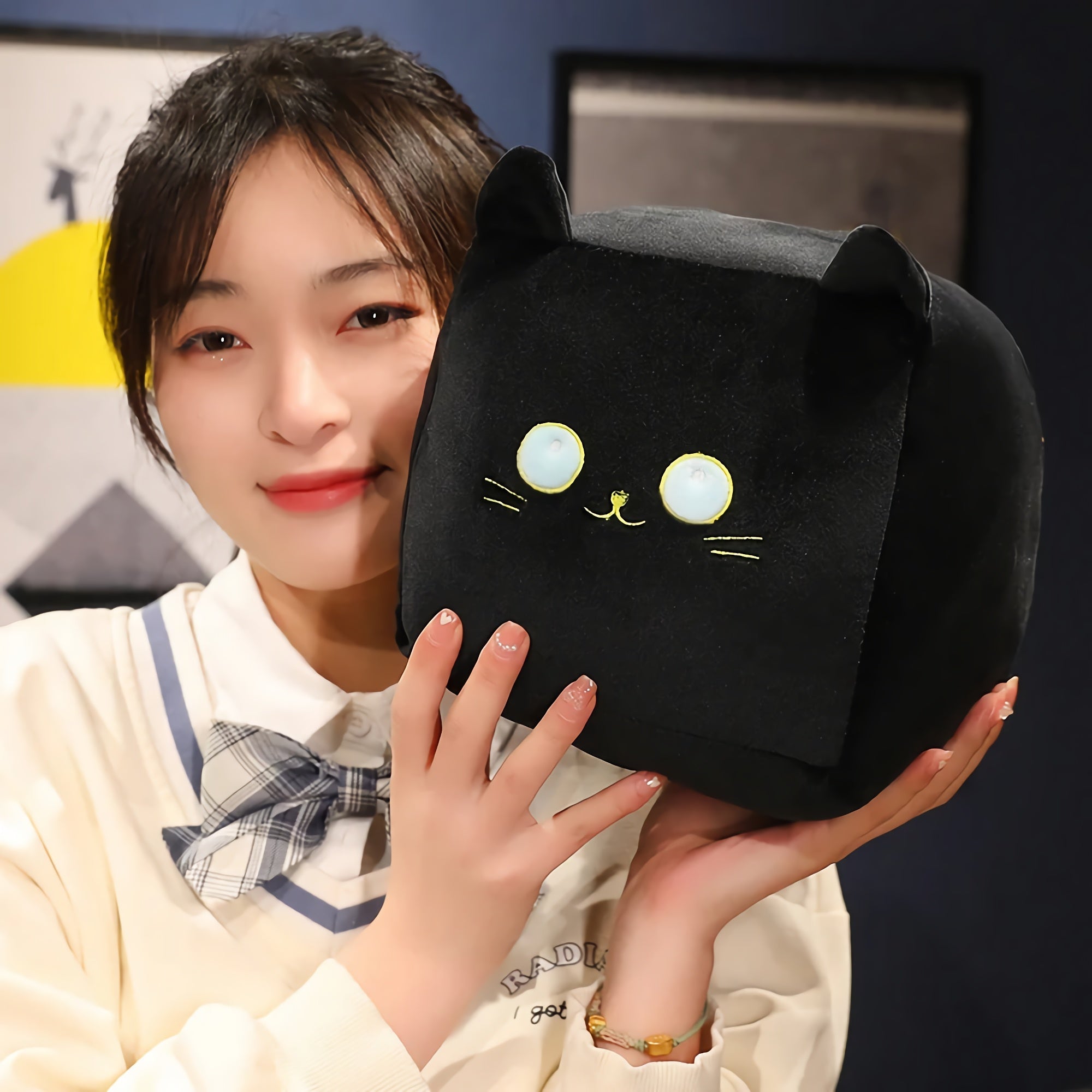 Chonk Cube Cats - Squishy Square Plush Pillows - Hops and Pops - Cute - Plushies - Kawaii - Cat Plush - Size: Regular - Size: Big