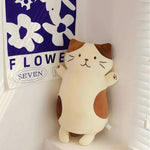 Chonky Belly Cat Looong Plushie - Hops and Pops - Cute - Plushies - Kawaii - Cat Plush - Stuffed Animals