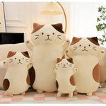 Chonky Belly Cat Looong Plushie - Hops and Pops - Cute - Plushies - Kawaii - Cat Plush - Stuffed Animals