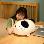 Chubby Cat Cuddle Plush - Hops and Pops - Cute - Plushies - Kawaii - Cat Plush - Stuffed Animals