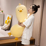 Chubby Huggable Duck Plushie - Hops and Pops - Cute - Plushies - Kawaii - Duck Plush - Size: Regular - Size: Big