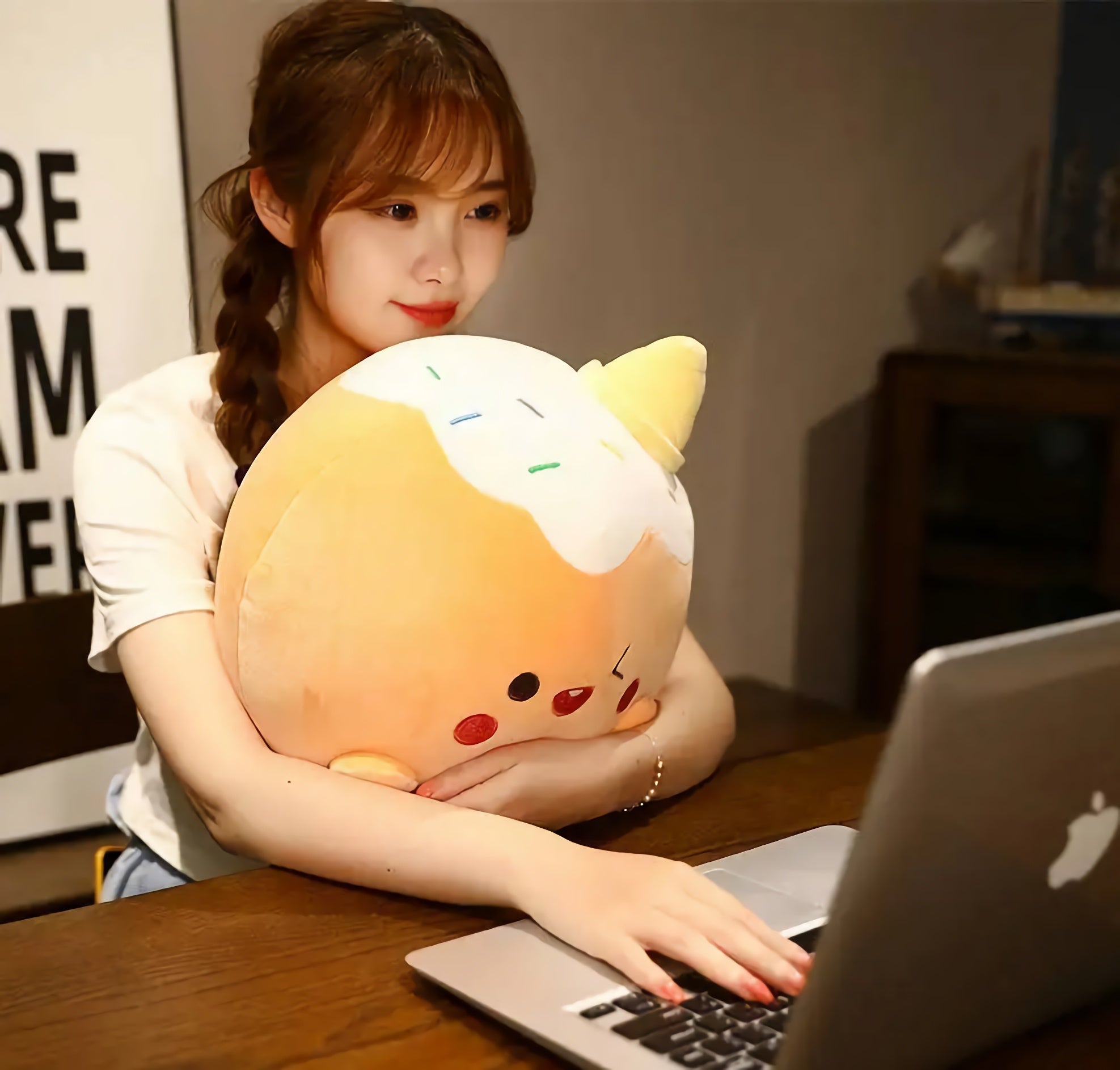 Cone Cuties, Kawaii Ice Cream Plush Cushions - Hops and Pops - Cute - Plushies - Kawaii - Sweets Plush - Stuffed Animals