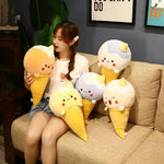 Cone Cuties, Kawaii Ice Cream Plush Cushions - Hops and Pops - Cute - Plushies - Kawaii - Sweets Plush - Shape: Round
