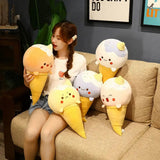 Cone Cuties, Kawaii Ice Cream Plush Cushions - Hops and Pops - Cute - Plushies - Kawaii - Sweets Plush - Shape: Round