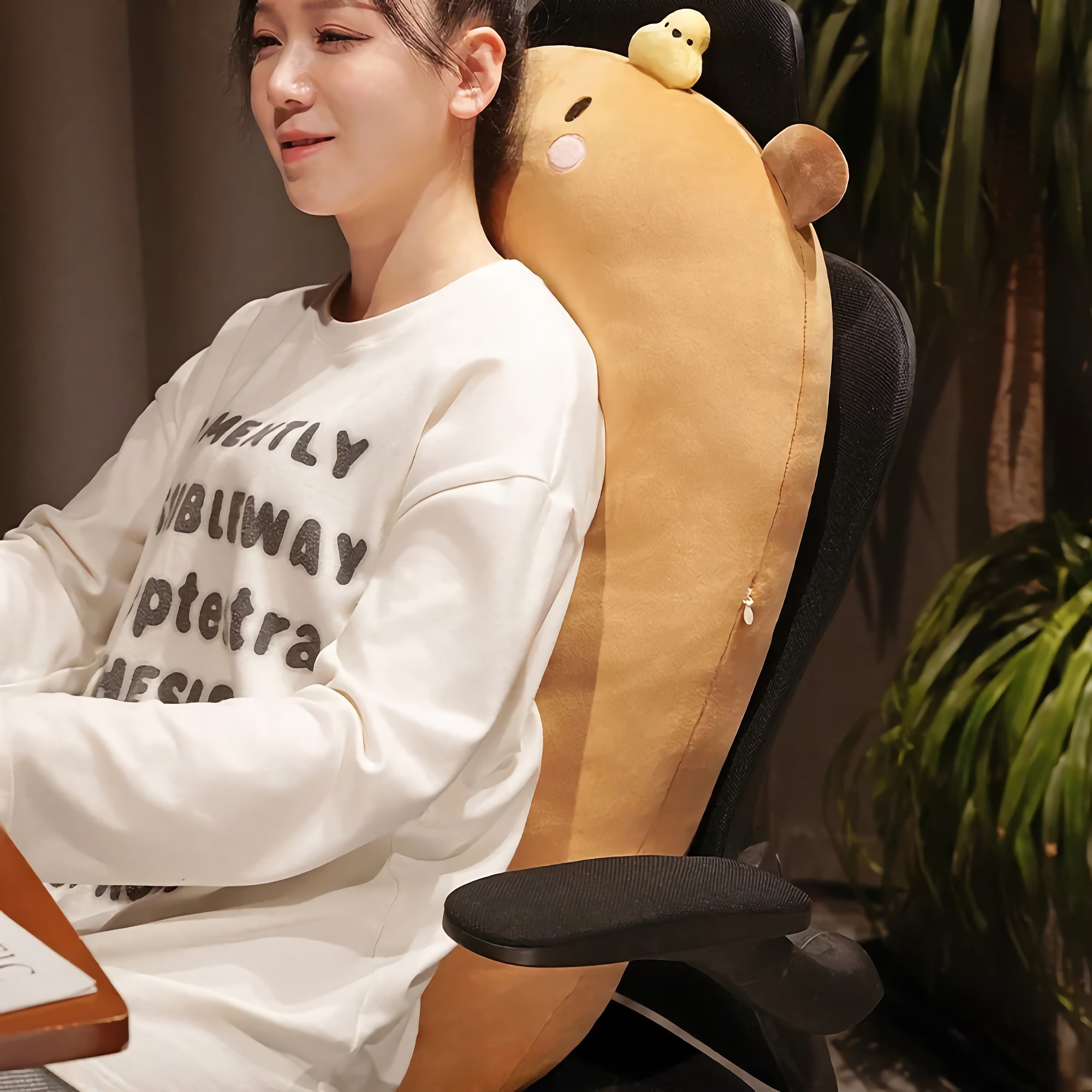 Cozy Capybara Hug Looong Plushie - Hops and Pops - Cute - Plushies - Kawaii - Capybara Plush - Farm & Wild Animals Plush