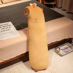 Cozy Capybara Hug Looong Plushie - Hops and Pops - Cute - Plushies - Kawaii - Capybara Plush - Standing Plush