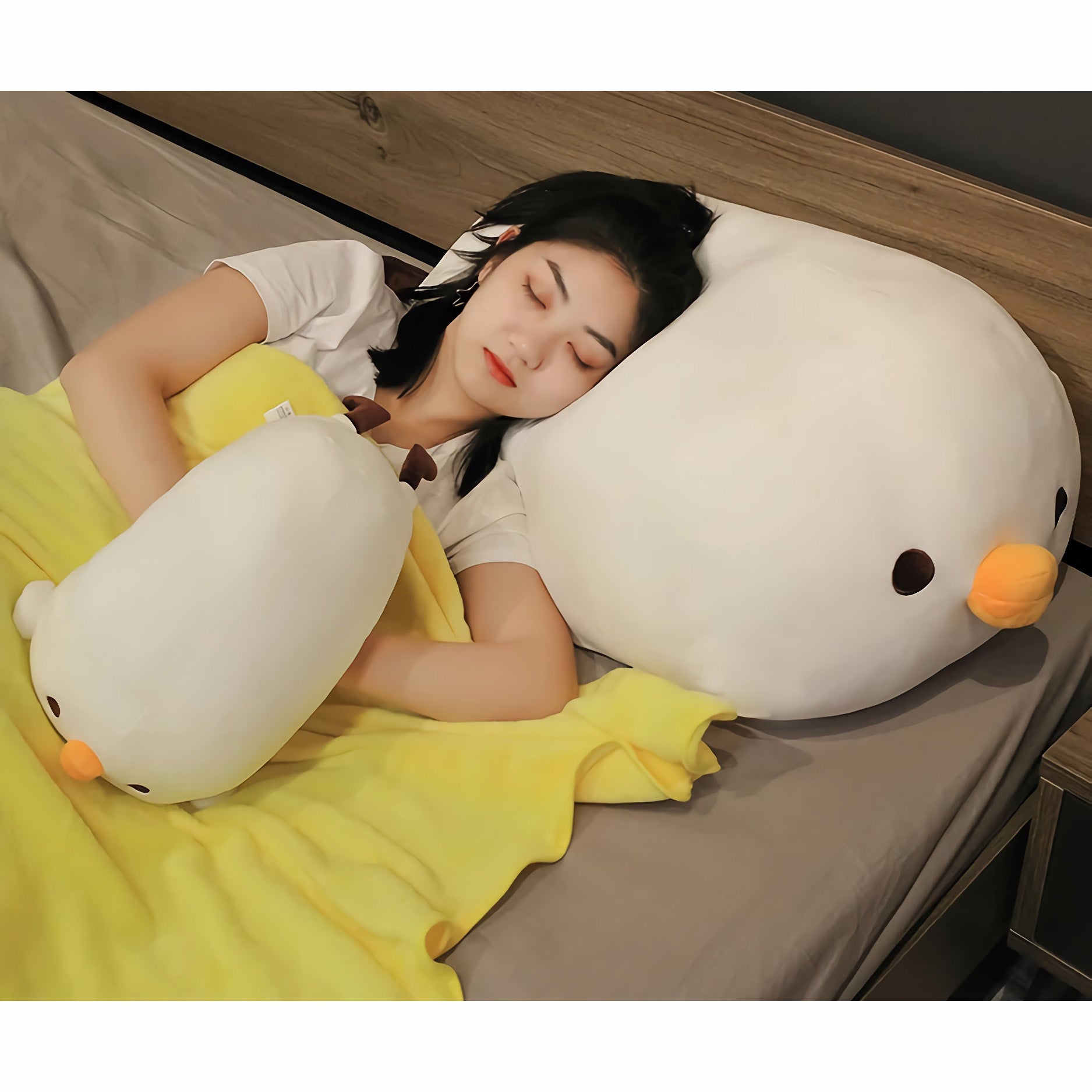Cuddle Chick Soft Cushion - Hops and Pops - Cute - Plushies - Kawaii - Chicken Plush - Size: Big - Size: Regular
