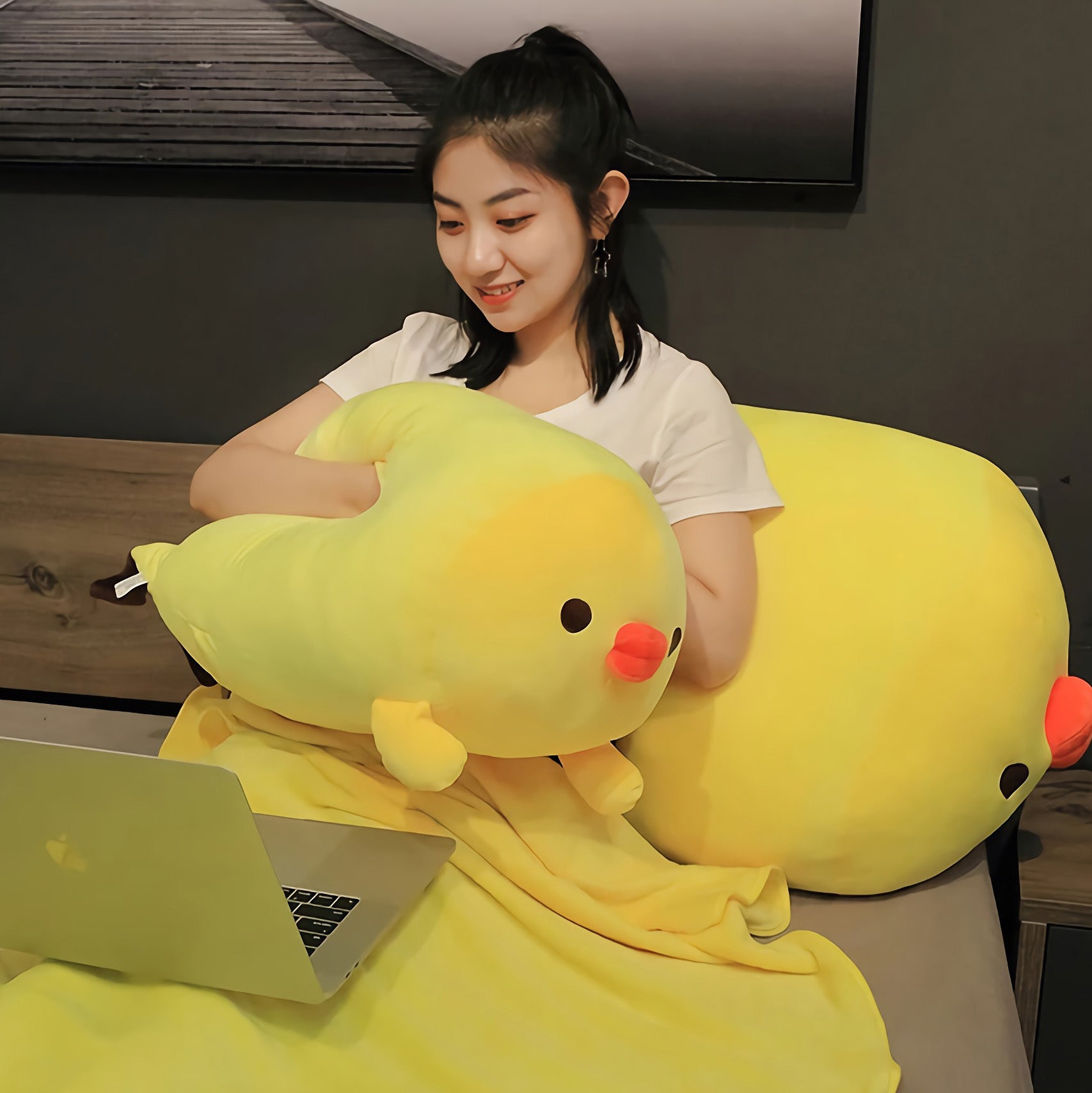Cuddle Chick Soft Cushion - Hops and Pops - Cute - Plushies - Kawaii - Chicken Plush - Stuffed Animals