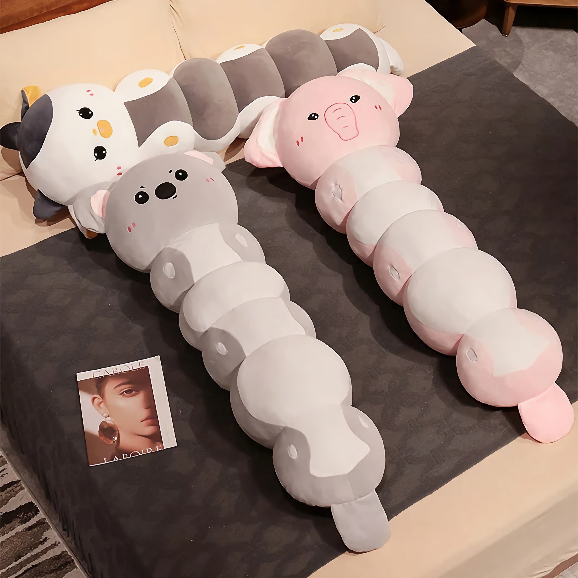 Cuddlepillars - Wiggly Looong Plush Hug Buddies - Hops and Pops - Cute - Plushies - Kawaii - Stuffed Animals