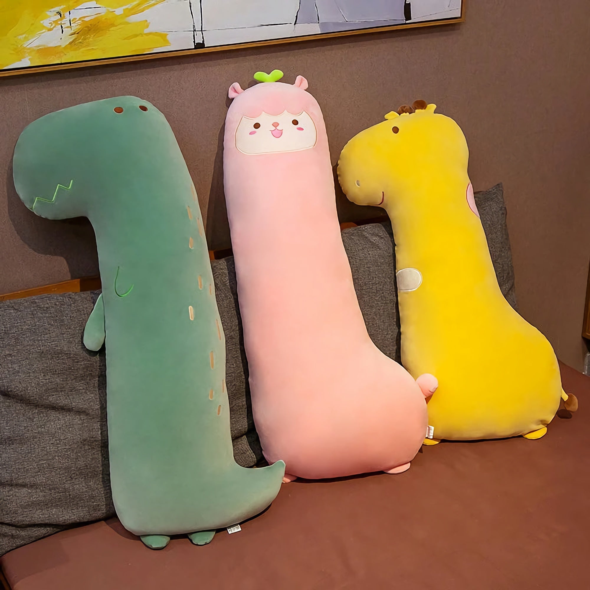 Cute Long Curved Animal Plushie - Hops and Pops - Cute - Plushies - Kawaii - Stuffed Animals