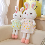 Daisy Dress Bunnies, Sweet Plush Rabbits in Floral Skirts - Hops and Pops - Cute - Plushies - Kawaii - Rabbit Plush - Stuffed Animals