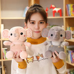 Dandy the Dressed-Up Elephant - Hops and Pops - Cute - Plushies - Kawaii - Elephant Plush - Shape: Rectangular