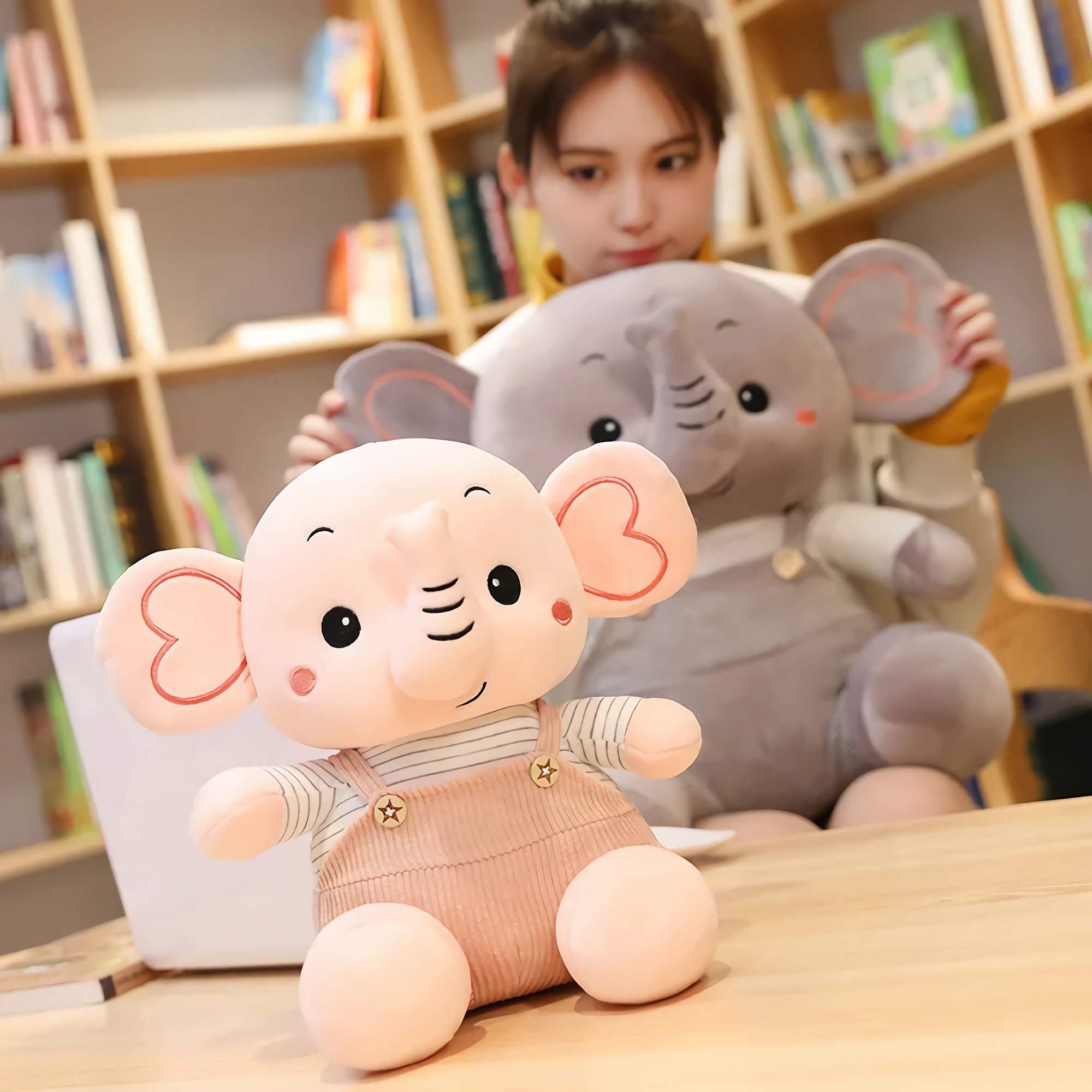Dandy the Dressed-Up Elephant - Hops and Pops - Cute - Plushies - Kawaii - Elephant Plush - Stuffed Animals