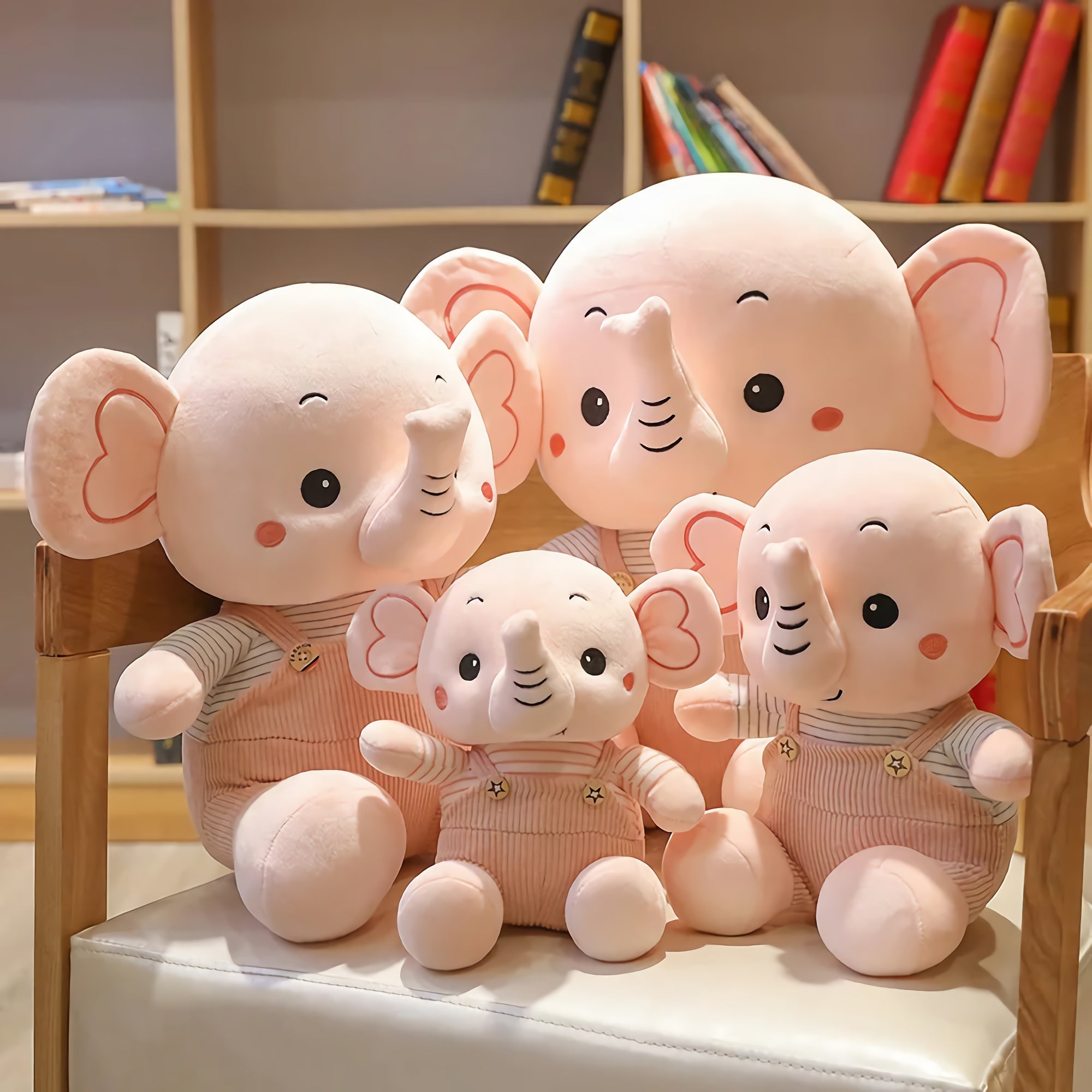 Dandy the Dressed-Up Elephant - Hops and Pops - Cute - Plushies - Kawaii - Elephant Plush - Size: Regular - Size: Small