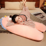 Dino & Friends Looong Plush Pillow - Hops and Pops - Cute - Plushies - Kawaii - Fantasy & Mythical Creatures Plush, Farm & Wild Animals Plush