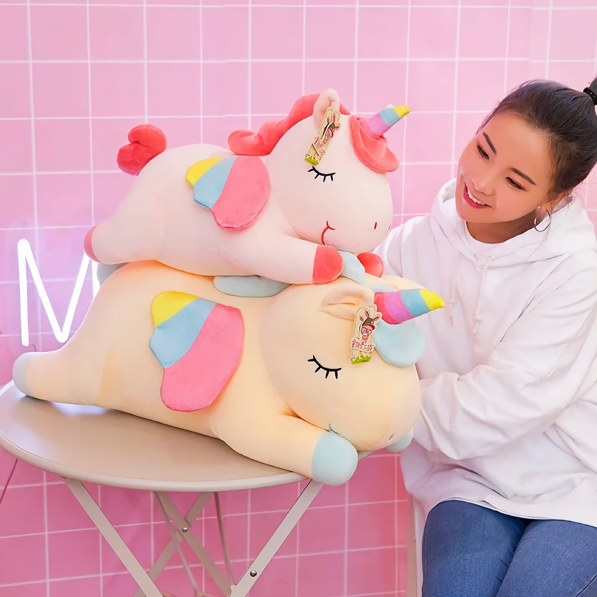 Dreamie Napicorns, Sleepy Rainbow Unicorn Plushies - Hops and Pops - Cute - Plushies - Kawaii - Unicorn Plush - Fantasy & Mythical Creatures Plush