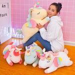Dreamie Napicorns, Sleepy Rainbow Unicorn Plushies - Hops and Pops - Cute - Plushies - Kawaii - Unicorn Plush - Sleeping Plush