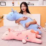 DreamWhirl Unicorns, Pastel Plush Pillow Companions - Hops and Pops - Cute - Plushies - Kawaii - Unicorn Plush - Blue - Pink - White