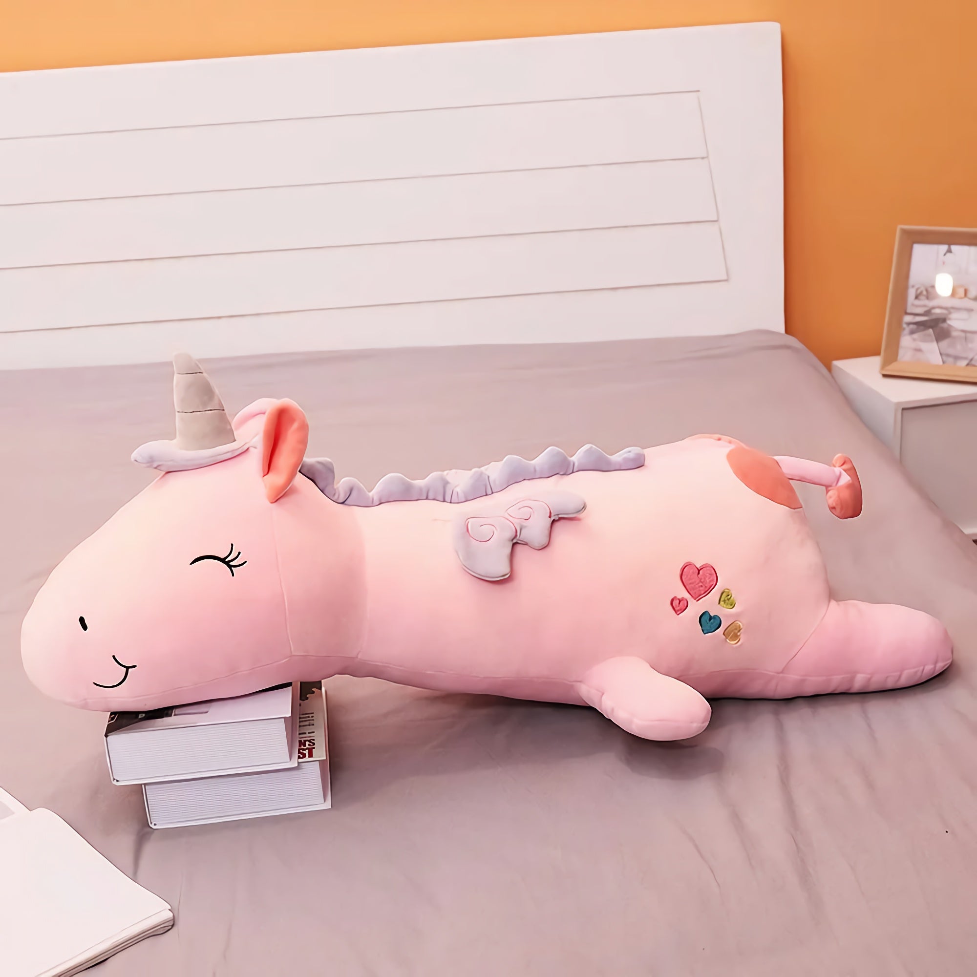 DreamWhirl Unicorns, Pastel Plush Pillow Companions - Hops and Pops - Cute - Plushies - Kawaii - Unicorn Plush - Stuffed Animals