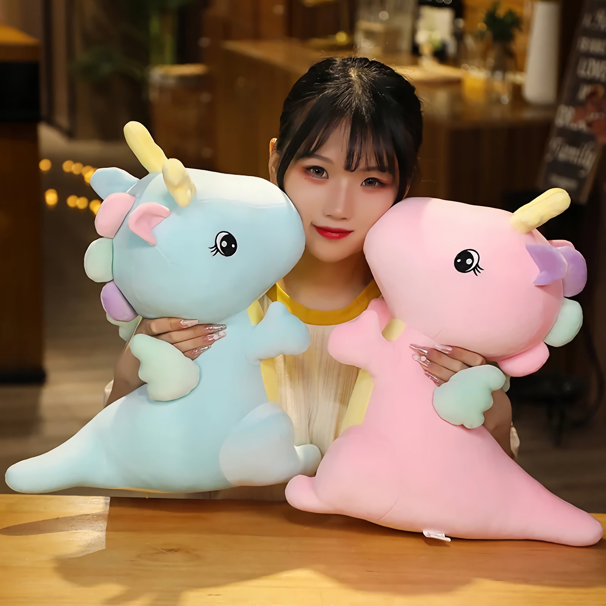 Dreamy Dino Dragon Plushies - Hops and Pops - Cute - Plushies - Kawaii - Dinosaur Plush - Accessories: Wings & Horns