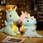 Dreamy Dino Dragon Plushies - Hops and Pops - Cute - Plushies - Kawaii - Dinosaur Plush - Happy Plush