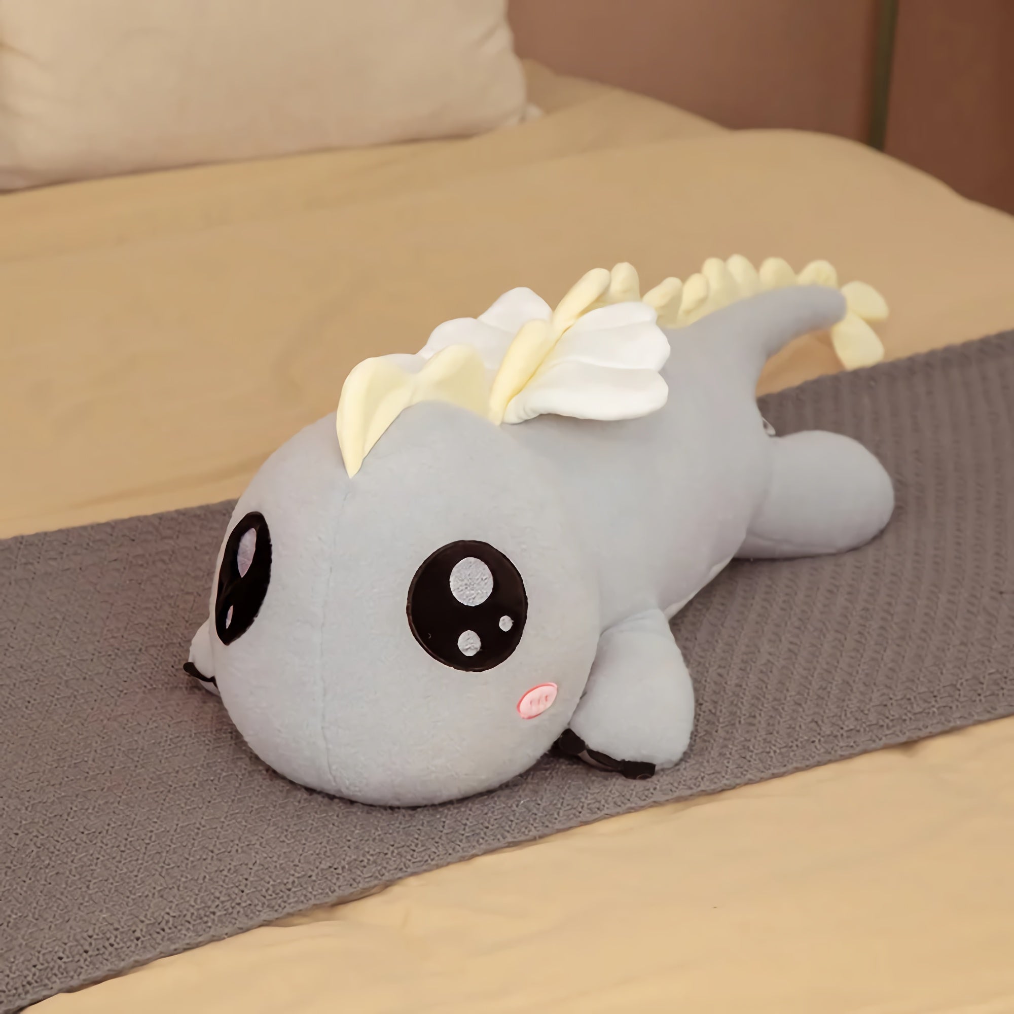 Dreamy Dino Long Hug Plushie - Hops and Pops - Cute - Plushies - Kawaii - Dinosaur Plush - Shape: Long