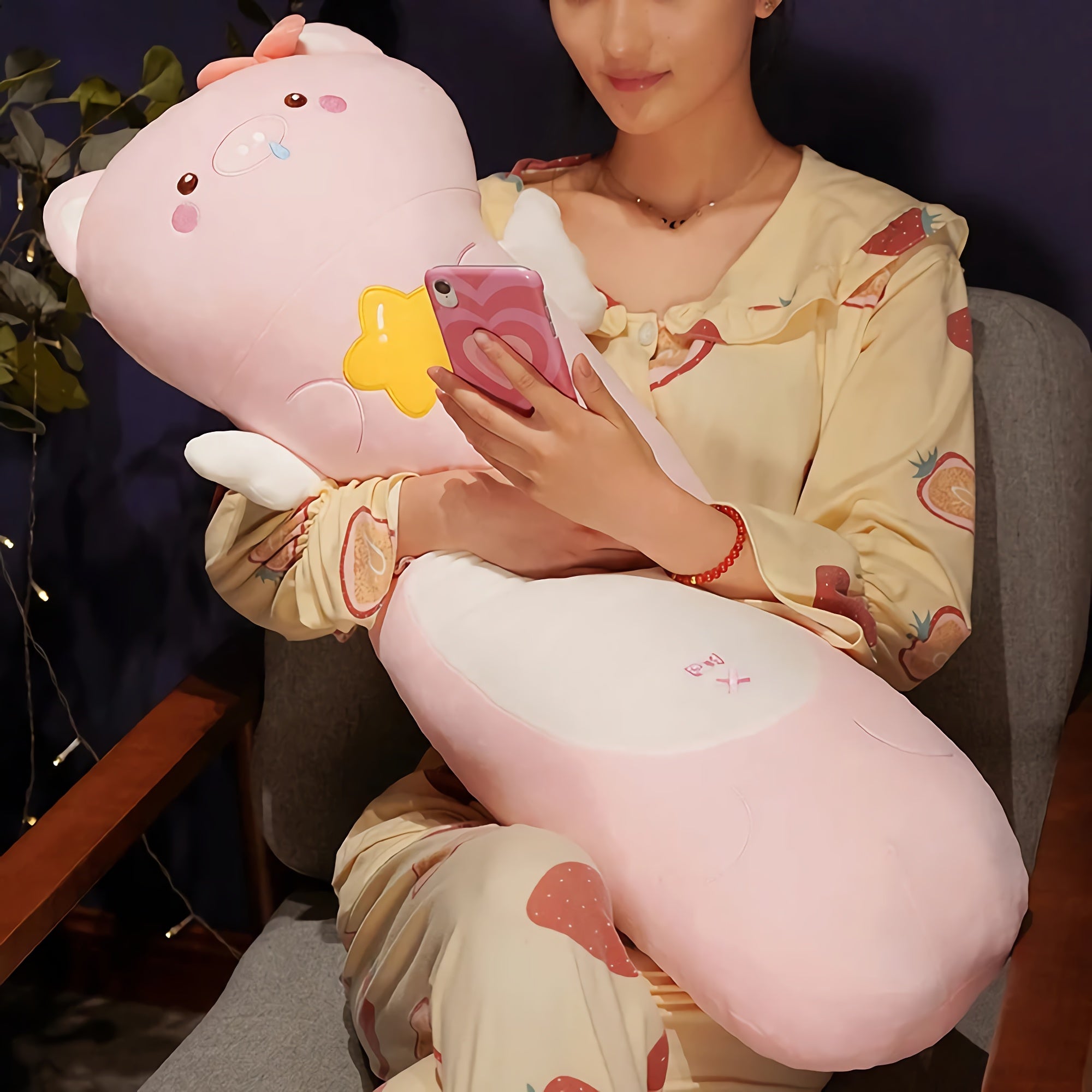 Dreamy Winged Buddies Looong Plushie - Hops and Pops - Cute - Plushies - Kawaii - Theme: Kawaii/Cute, Fantasy