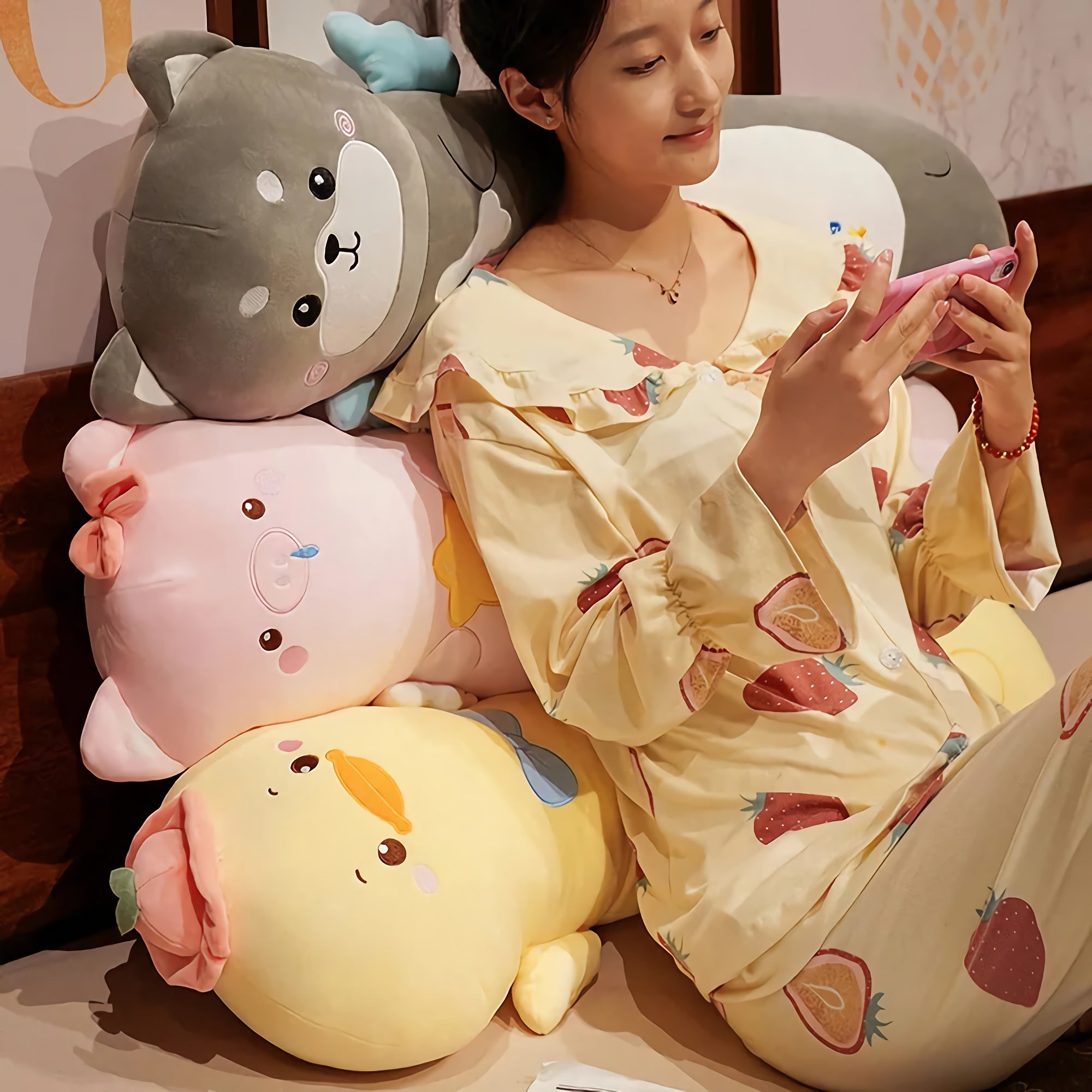 Dreamy Winged Buddies Looong Plushie - Hops and Pops - Cute - Plushies - Kawaii - Stuffed Animals