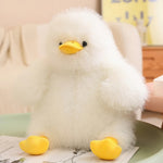 Fluffy Chubby Duck Plush Pillow - Hops and Pops - Cute - Plushies - Kawaii - Stuffed Animals