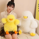 Fluffy Chubby Duck Plush Pillow - Hops and Pops - Cute - Plushies - Kawaii - Stuffed Animals