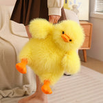 Fluffy Chubby Duck Plush Pillow - Hops and Pops - Cute - Plushies - Kawaii - Stuffed Animals