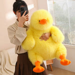 Fluffy Chubby Duck Plush Pillow - Hops and Pops - Cute - Plushies - Kawaii - Stuffed Animals