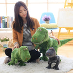 Grin-o-Saurus Happy T-Rex Plushies - Hops and Pops - Cute - Plushies - Kawaii - Dinosaur Plush - Shape: Rectangular