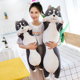 GrumpyPaw Husky, The Moody Hugger - Hops and Pops - Cute - Plushies - Kawaii - Dog Plush - Black - White