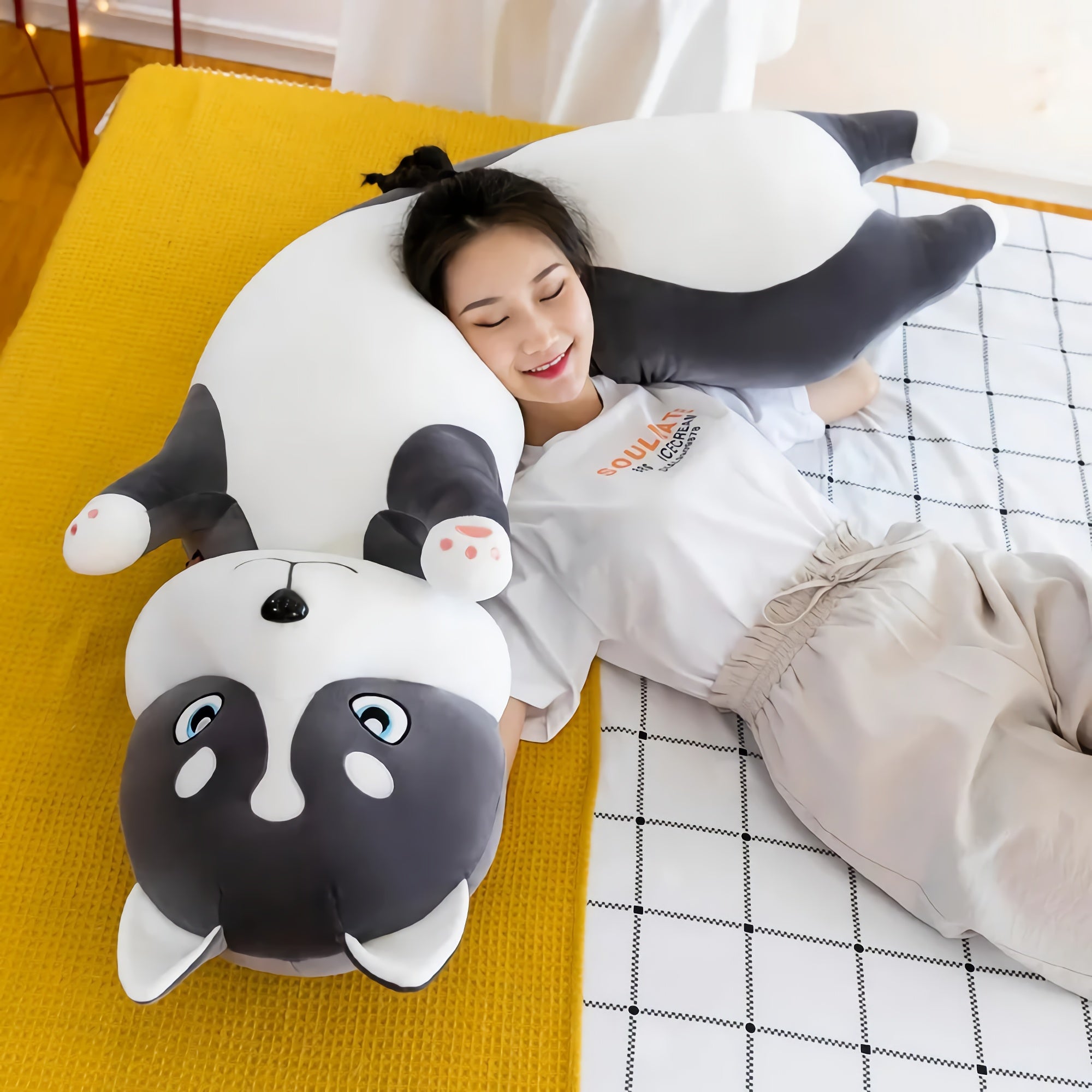 GrumpyPaw Husky, The Moody Hugger - Hops and Pops - Cute - Plushies - Kawaii - Dog Plush - Stuffed Animals