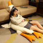 Honk & Snooze Giant Goose Looong Plush Pillow - Hops and Pops - Cute - Plushies - Kawaii - Duck Plush - Stuffed Animals