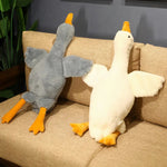 Honk & Snooze Giant Goose Looong Plush Pillow - Hops and Pops - Cute - Plushies - Kawaii - Duck Plush - Stuffed Animals