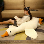 Honk & Snooze Giant Goose Looong Plush Pillow - Hops and Pops - Cute - Plushies - Kawaii - Duck Plush - Stuffed Animals