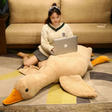 Honk & Snooze Giant Goose Looong Plush Pillow - Hops and Pops - Cute - Plushies - Kawaii - Duck Plush - Birds Plush