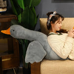 Honk & Snooze Giant Goose Looong Plush Pillow - Hops and Pops - Cute - Plushies - Kawaii - Duck Plush - Stuffed Animals