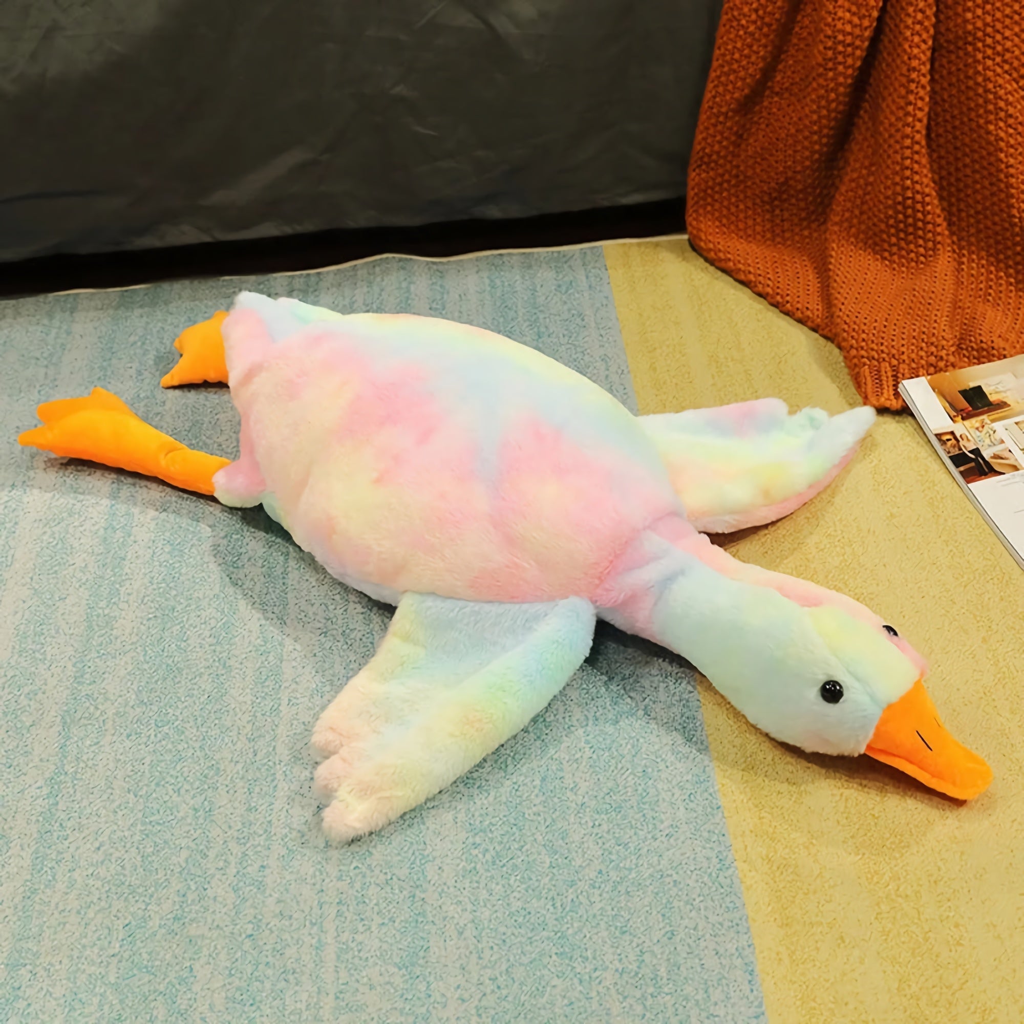 Honk & Snooze Giant Goose Looong Plush Pillow - Hops and Pops - Cute - Plushies - Kawaii - Duck Plush - Stuffed Animals
