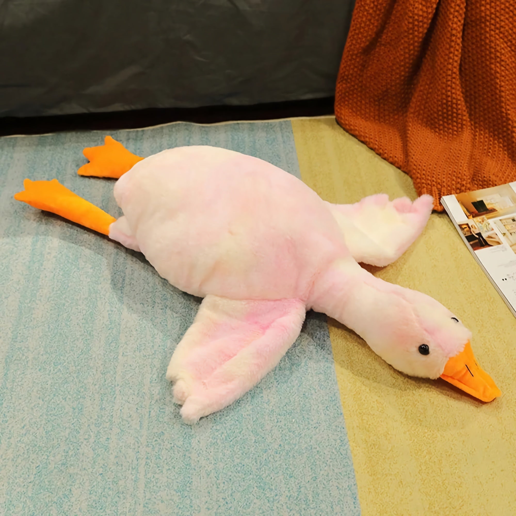 Honk & Snooze Giant Goose Looong Plush Pillow - Hops and Pops - Cute - Plushies - Kawaii - Duck Plush - Stuffed Animals