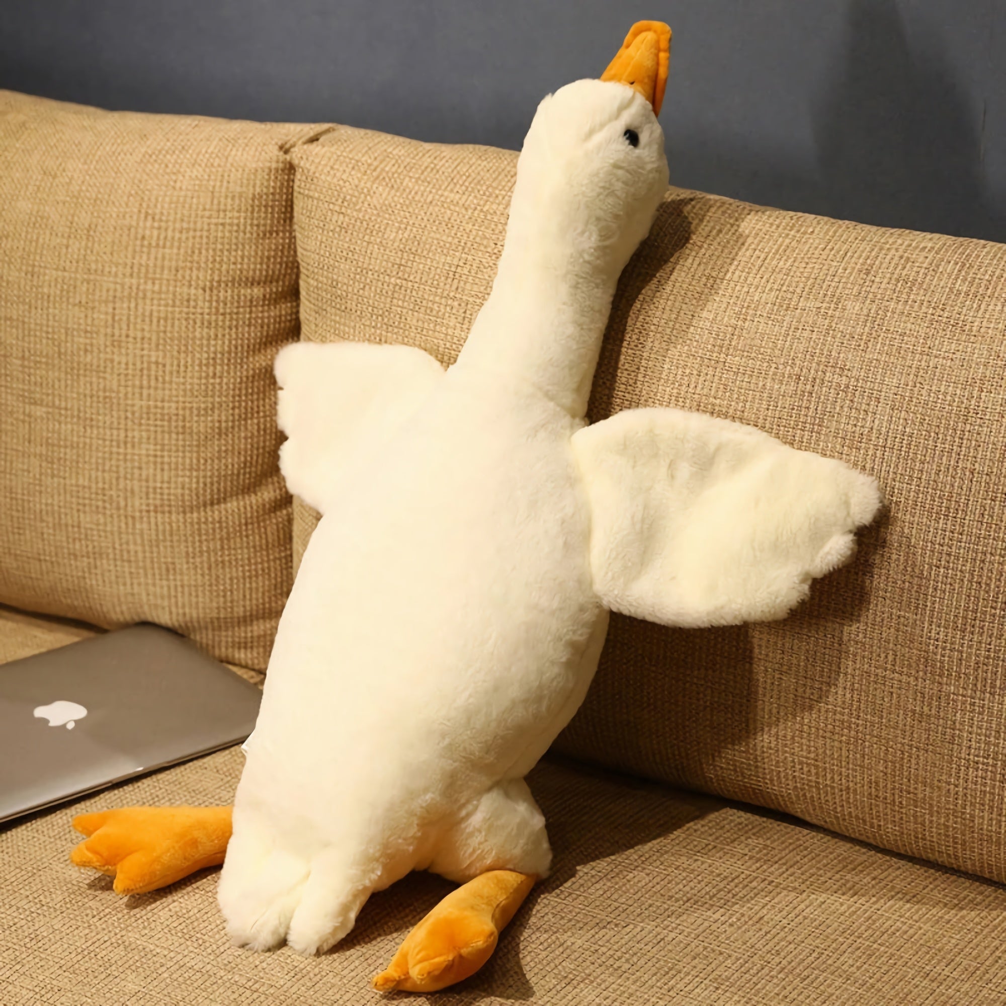 Honk & Snooze Giant Goose Looong Plush Pillow - Hops and Pops - Cute - Plushies - Kawaii - Duck Plush - Stuffed Animals