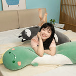 Hug-a-Saurus & Friends Curved Looong Plushie - Hops and Pops - Cute - Plushies - Kawaii - Stuffed Animals