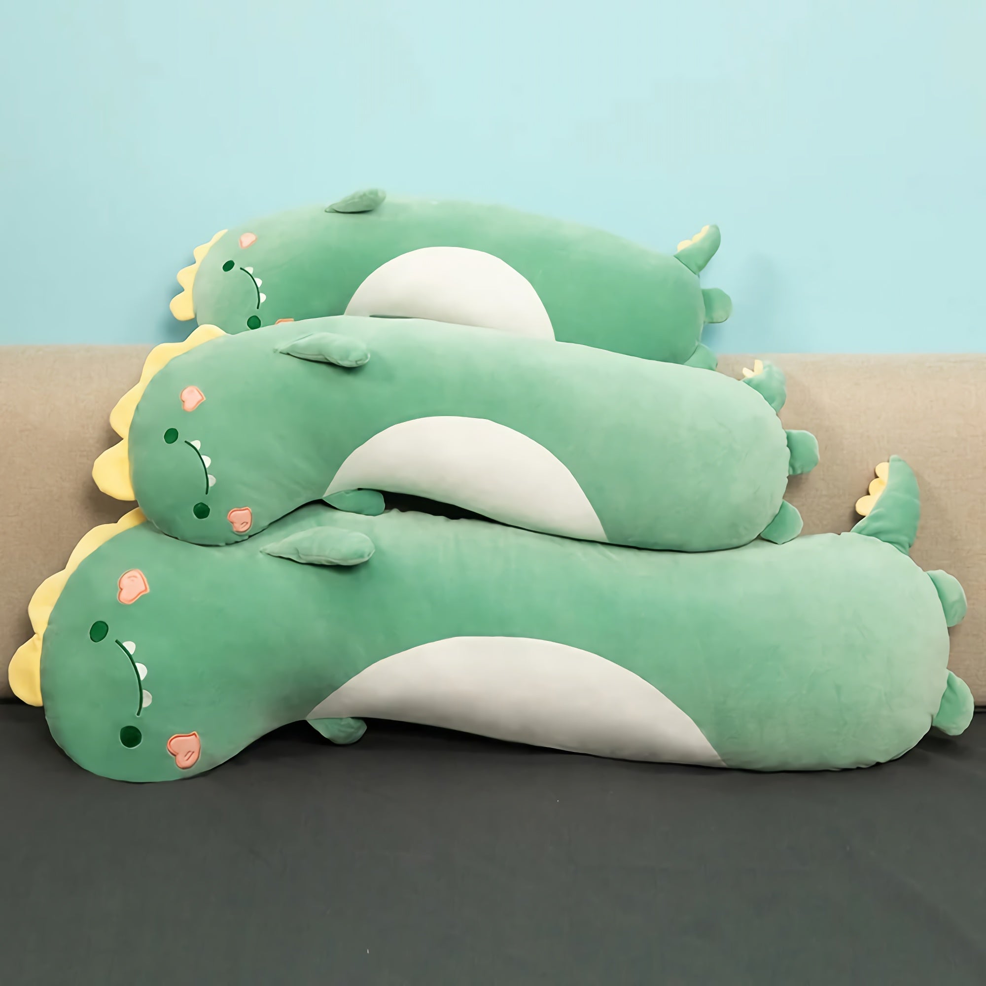 Hug-a-Saurus & Friends Curved Looong Plushie - Hops and Pops - Cute - Plushies - Kawaii - Stuffed Animals